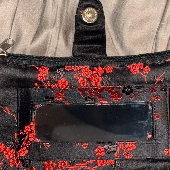 Red Blossom Brand Clutch with Mirror (Like New) - Picture 6 of 10